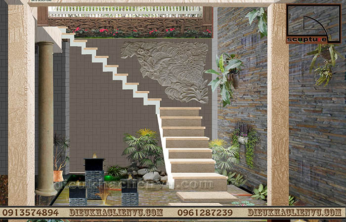 Dịch vụ tư vấn, thi công tiểu cảnh gầm cầu thang